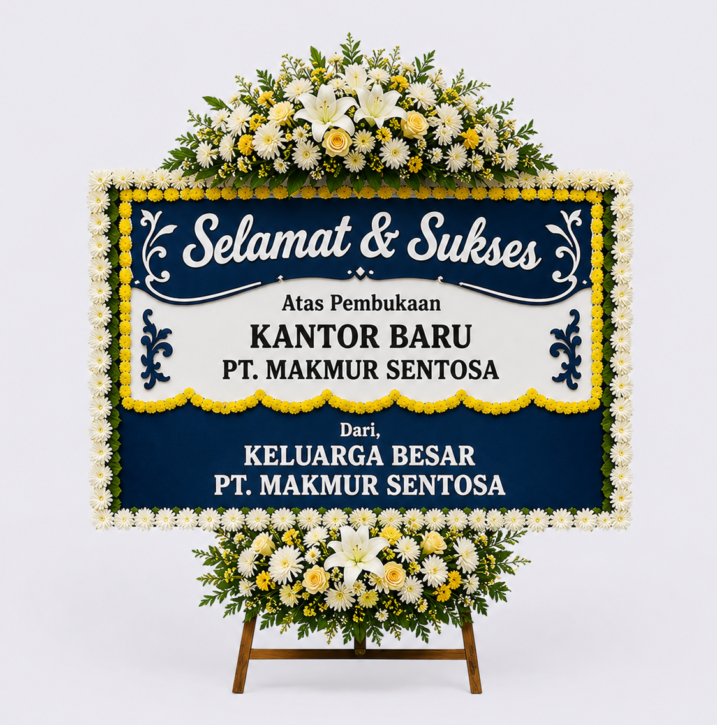 papan bunga selamat peresmian aniversari jakartaflorist.id