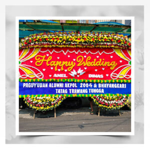 papan bunga wedding 1