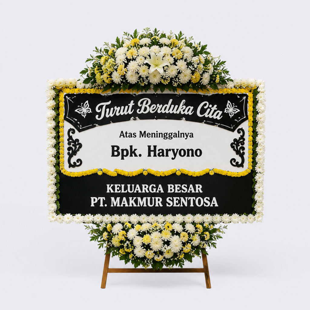 karangan bunga duka cita jakartafloris