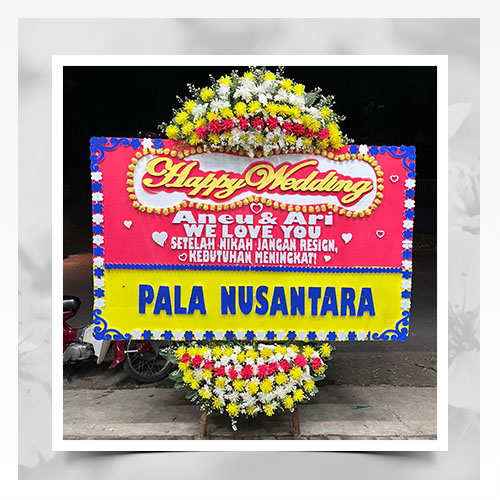 papan bunga happy wedding elegan 19 papan bunga happy wedding elegan 19