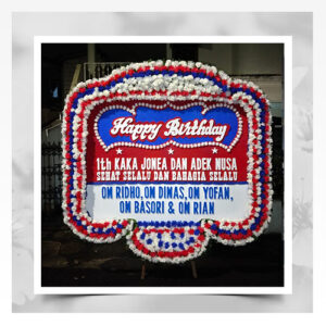 papan bunga happy wedding elegan 38 (salin)